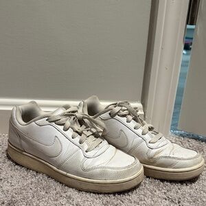 Nike White and Tan Sneakers